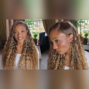 13x4 Highlighted Water Wave Wig